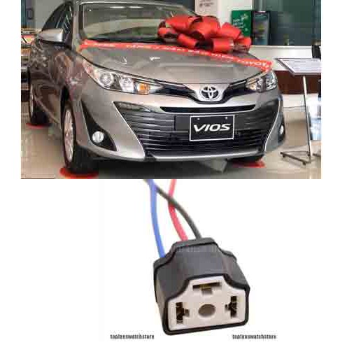 Đuôi đèn pha cos giắc cắm bóng trước chấu chân H4 xe hơi ô tô chuyên dụng cho Toyota Innova Vios Hyundai Accent