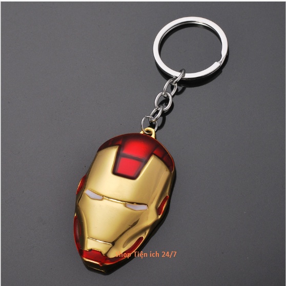 Móc khóa mặt nạ IRON man - Móc khóa Người sắt - móc chìa khóa siêu anh hùng Avengers