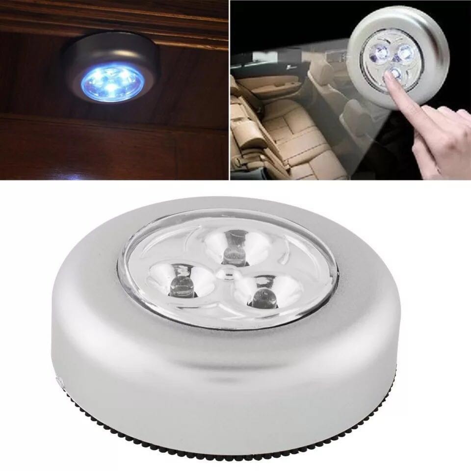 Đèn LED 3 bóng gắn tường chiếu sáng chạy bằng pin tiện dụng