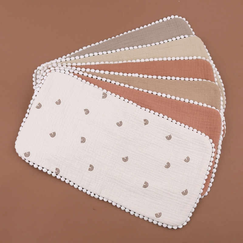 Haha Khăn Tay Cotton Muslin Burp 3 Lớp Thấm Hút Cực Tốt Cho Bé