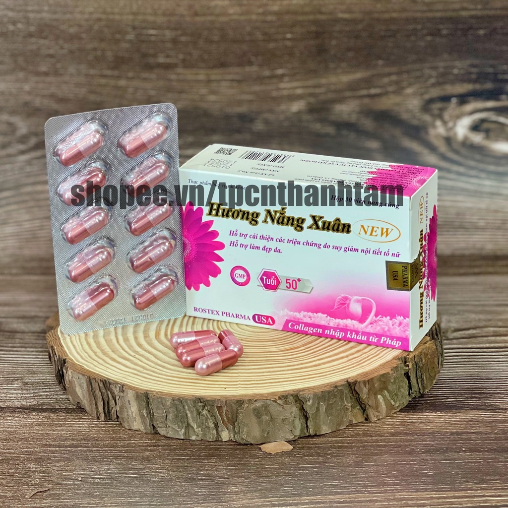 [ NEW ] Viên uống tăng cường sinh lý nữ Hương Bảo Xuân hỗ trợ đẹp da, giảm sạm da, cân bằng nội tiết tố - Hộp 30 viên