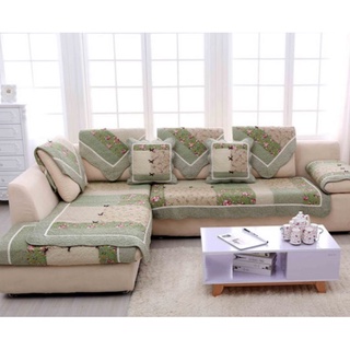Thảm sofa họa tiết nơ xanh lá -tsf015