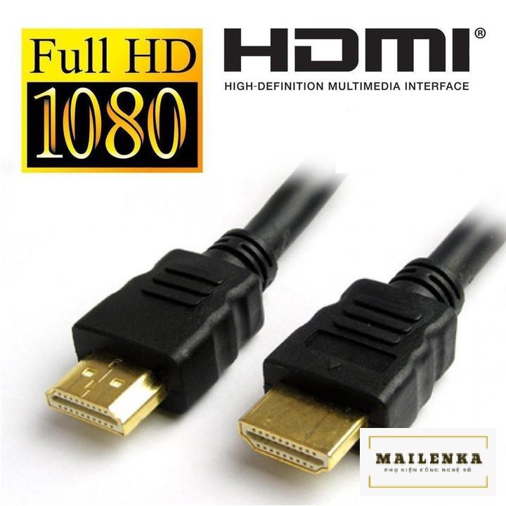 Dây cáp HDMI tròn 1.5m - 3m - 5m - 10m chuẩn 1.4 Full HD