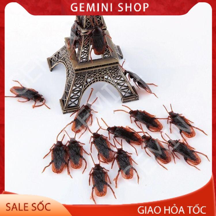 Đồ chơi con gián nhựa tinh nghịch bằng nhựa dẻo trang trí Halloween, làm đồ chơi cho chó mèo G55 GEMINI SHOP
