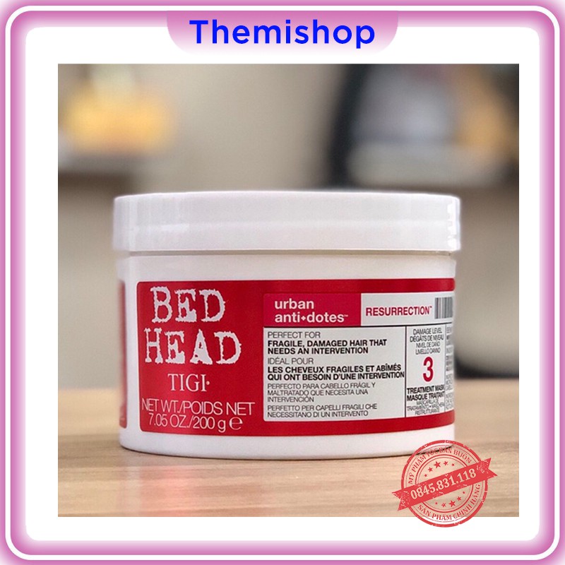 Kem ủ tóc Tigi Bed Head Treatment Đỏ 200G- HÀNG CHÍNH HÃNG CT12