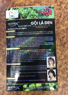 1 gói gội là đen Matrix 25ml