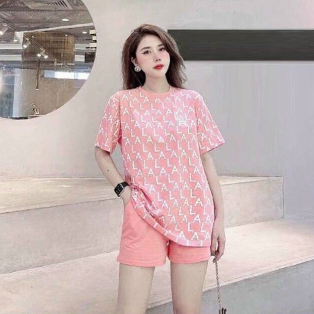 Set Bộ Thể Thao, Bộ Quần Áo Nữ Mùa Hè Họa Tiết NY Chất Thun Cotton Đủ Size 45-70kg – Daisyshop.