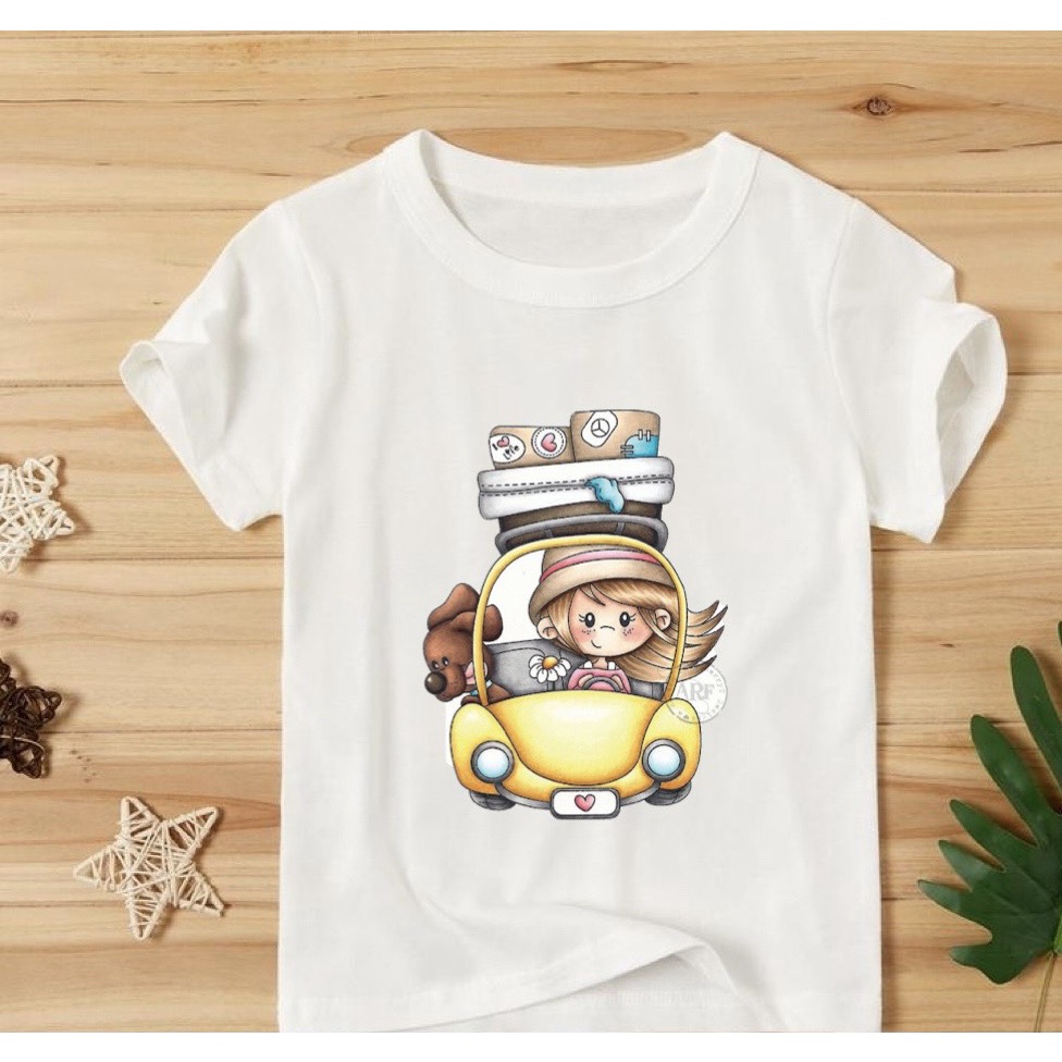 áo thun cho bé gái dễ thương