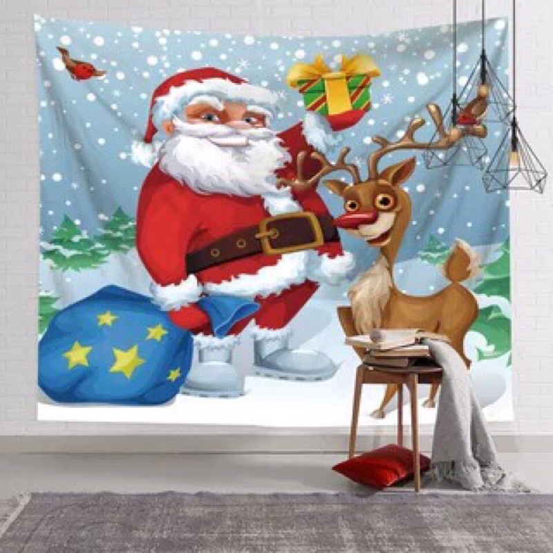 (sẵn) TRANH VẢI TRANG TRÍ GIÁNG SINH/ CÂY THÔNG NOEL/ ÔNG GIÀ NOEL