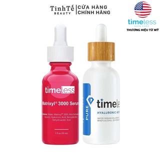 Bộ sản phẩm Timeless Skincare MATRIXYL®️ SYNTHE’6™️ SERUM + HYALURONIC ACID 100% PURE tái tạo, căng bóng da