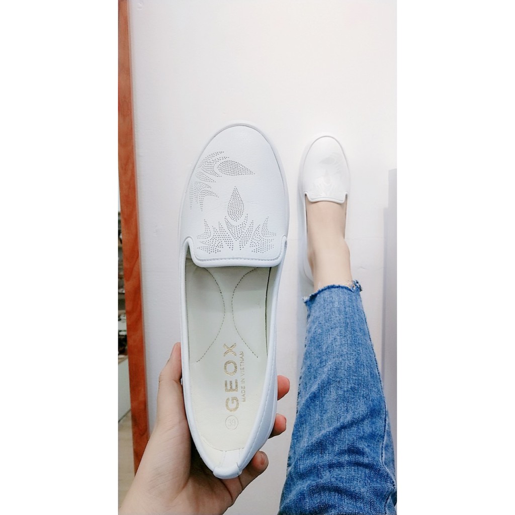 GIÀY SLIPON G E O X LỖ LÁ 005011