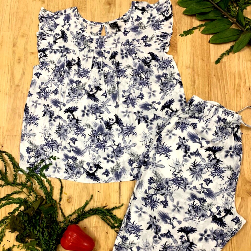 Đồ Bộ Nữ B05 VNXK F21 Kiểu Lửng Vải Tole Lanh Mặc Mát Siêu Thoải Mái (ẢNH SHOP TỰ CHỤP) | BigBuy360 - bigbuy360.vn