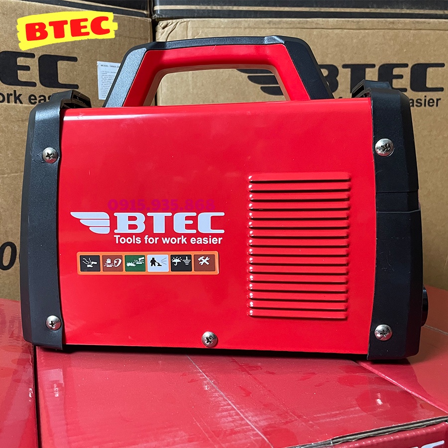 Máy hàn điện tử, BTEC mma 200s,Với que hàn Ø1.6 – Ø3. Máy bắt vít BT2232, bảo tín official store