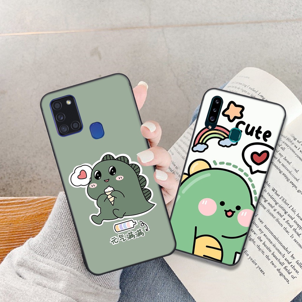 Ốp lưng Samsung Galaxy A20S - A21S in hình khủng long cute