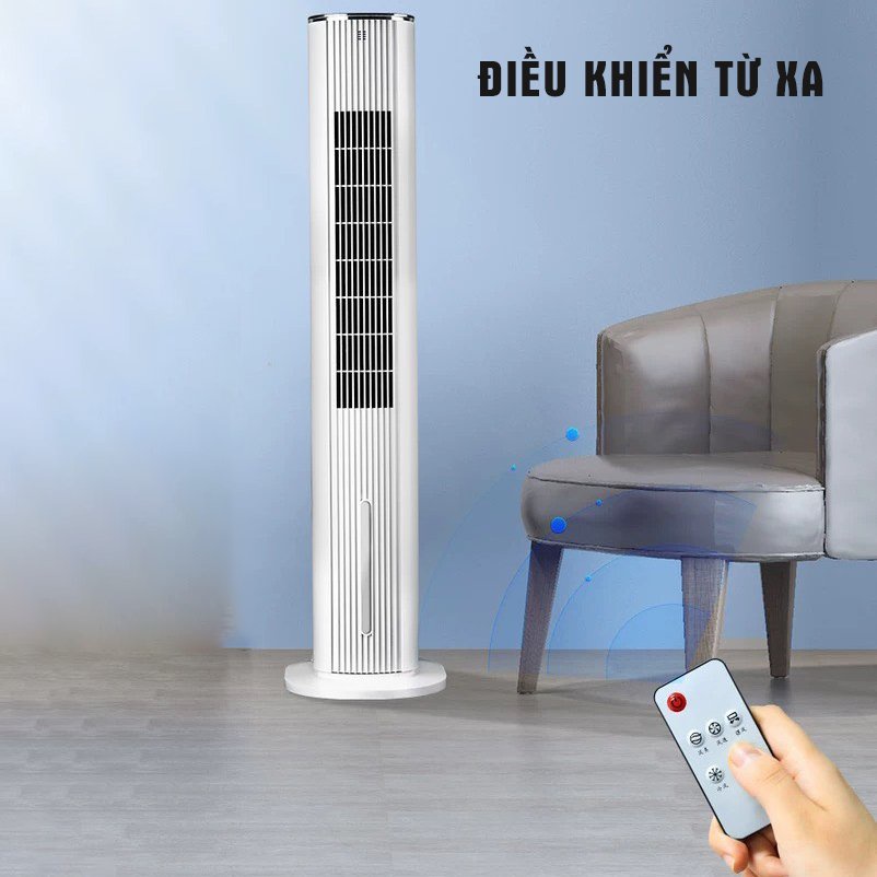 Quạt điều hòa hơi nước BL-SD3 HYUNDAI , quạt cây cảm ứng, điều khiển từ xa - TẶNG 2 CHAI ĐÁ KHÔ