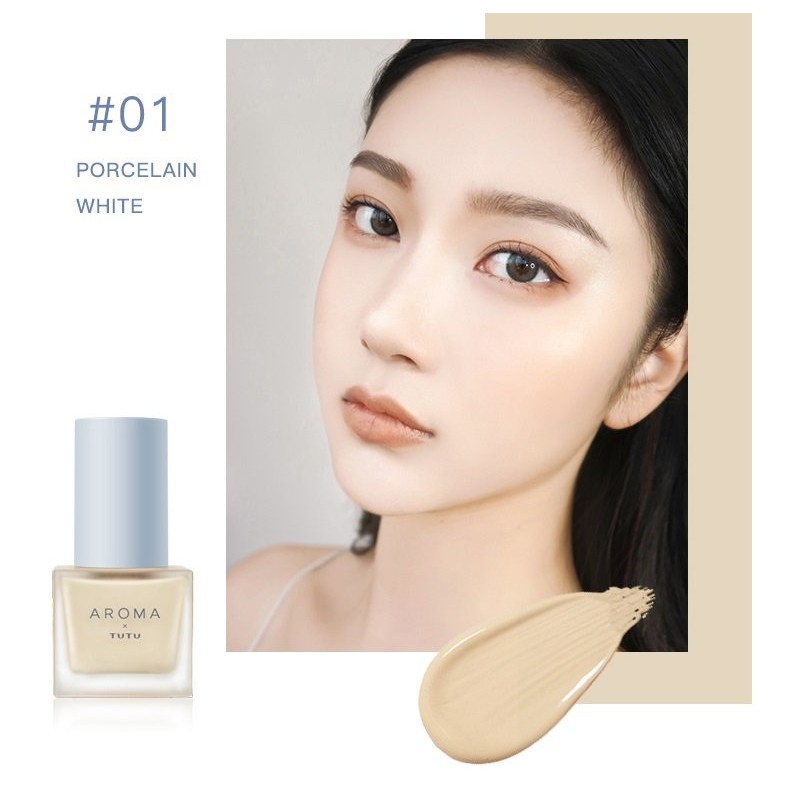 Kem Nền Che Khuyết Điểm Lâu Trôi Mịn Mượt Tự Nhiên TUTU Aroma Foggy Makeup Foundation 5325