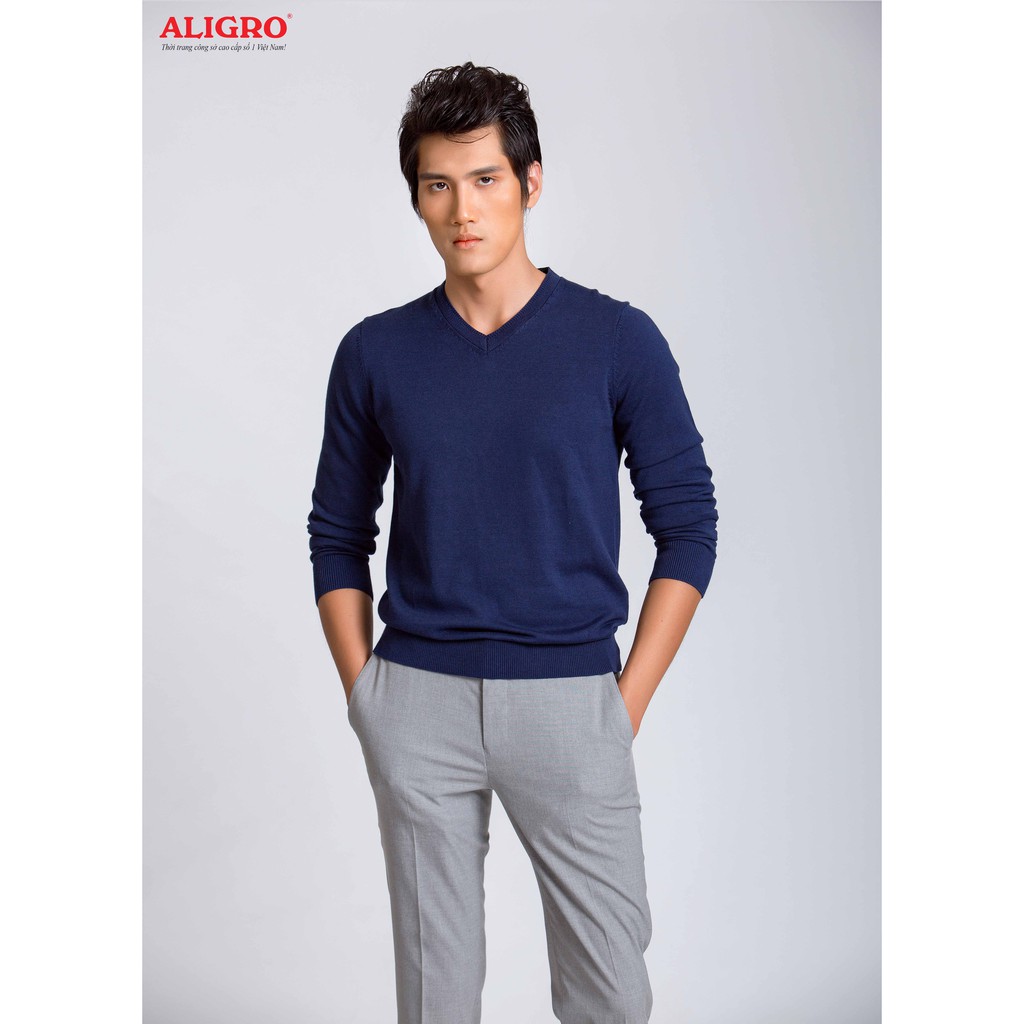 Áo Len Nam, Chất Len Mịn, Cổ Tim Thời Trang, Dáng Slimfit, Trẻ Trung Năng Động, Chất Liệu Len Dệt Dày Dặn Alend047