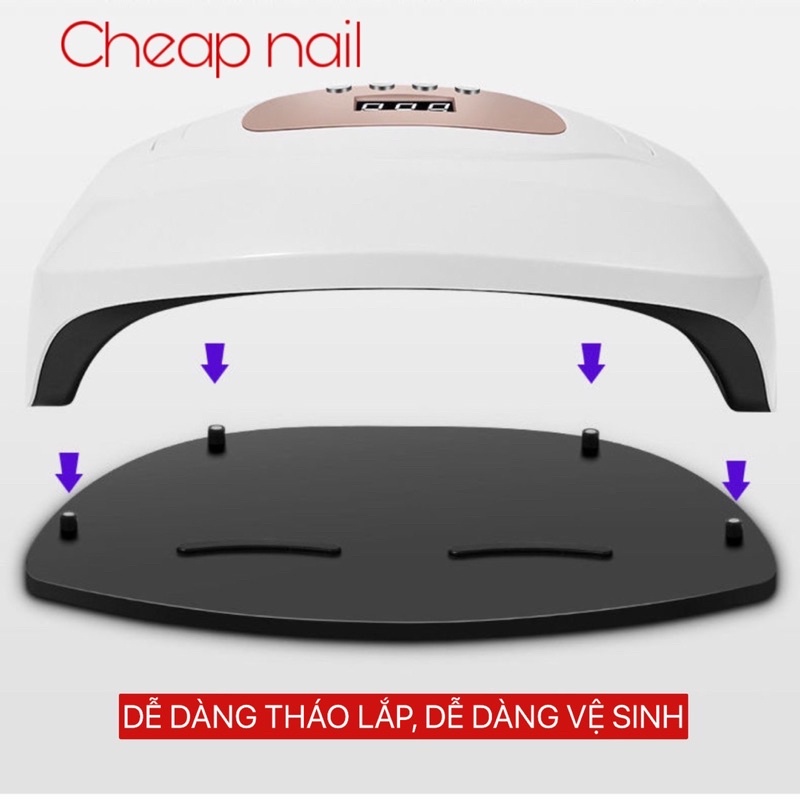 Máy hơ gel sun X8 2in1 57 bóng đèn led/uv - Hàng chính hãng bảo hành 6 tháng