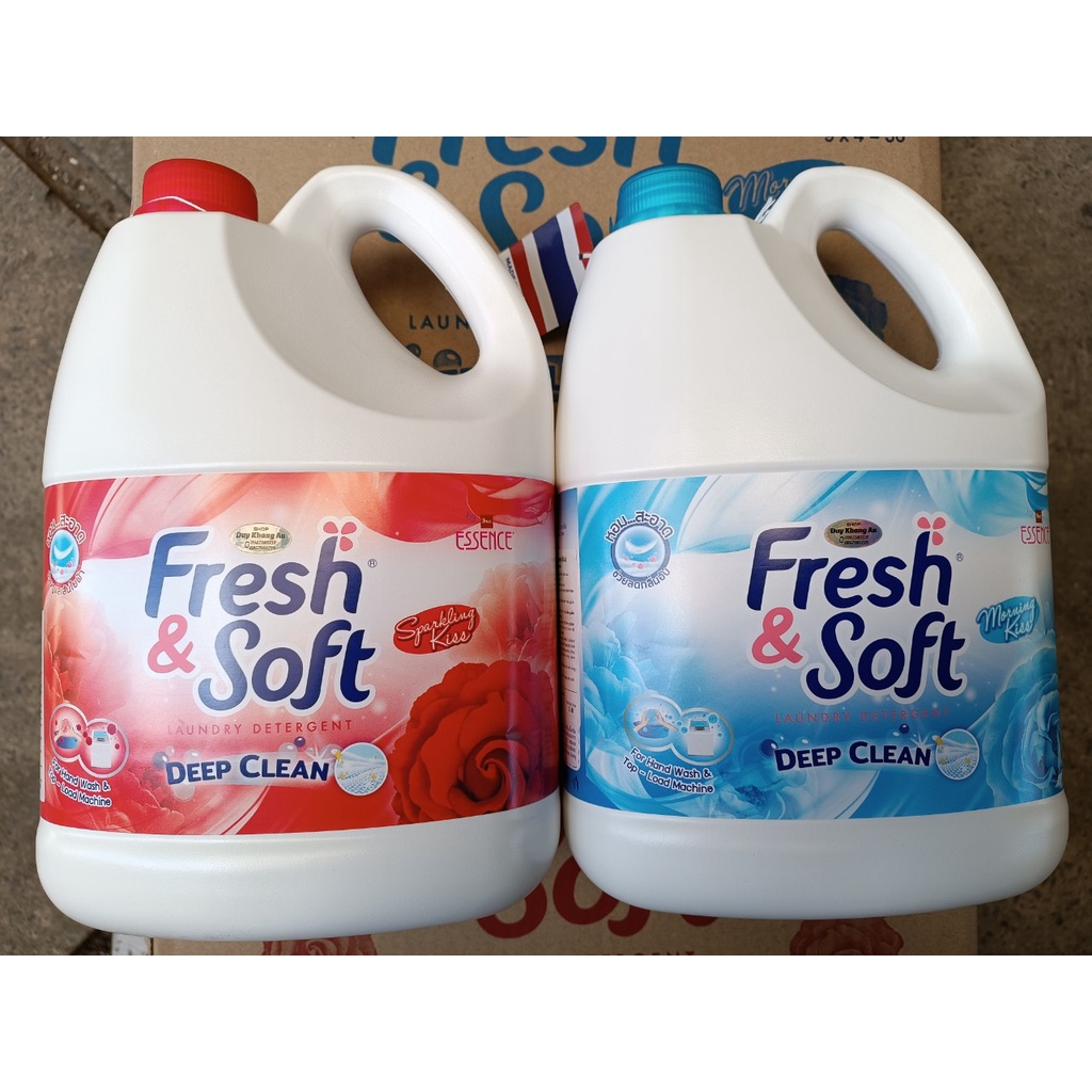 Nước Giặt xả Fresh &amp; Soft Lion 3000ml (3 Lít) NHẬP KHẨU CHÍNH HÃNG