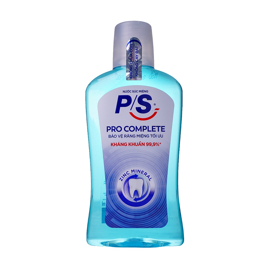 Nước súc miệng P/s hỗ trợ kháng khuẩn Mouthwash Pro Complete (500ml)