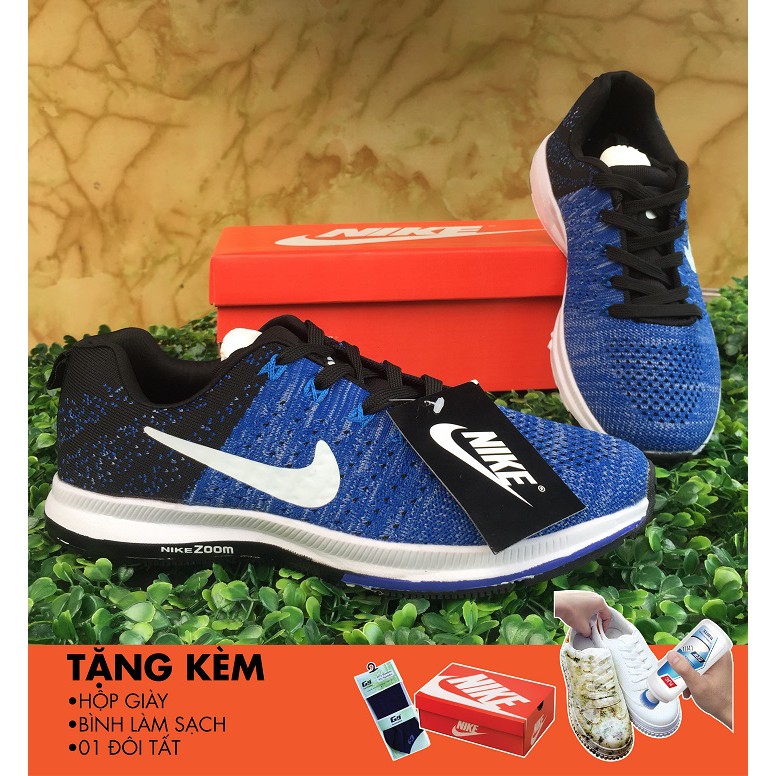 [VIDEO, ẢNH THẬT + FREESHIP] Giày thể thao ZOOM2 xanh dương nam nữ đẹp mới hot2018 (TẶNG HỘP +BÌNH LAU SẠCH GIÀY +TẤT)