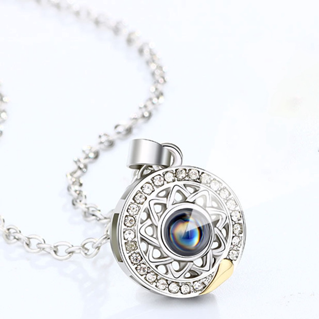 Vòng cổ choker Bluelans 100 ngôn ngữ I Love You cho cặp đôi