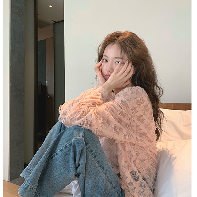 Áo Sơ Mi Phối Ren Thiết Kế Mới Thời Trang Mùa Hè 2022 Dành Cho Nữ