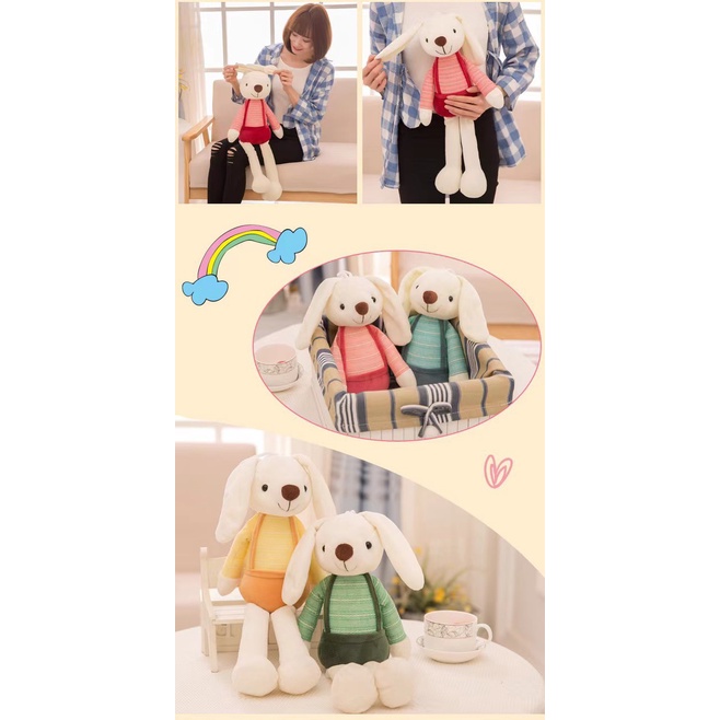 Thỏ bông tai dài phong cách Hàn Quốc đáng yêu