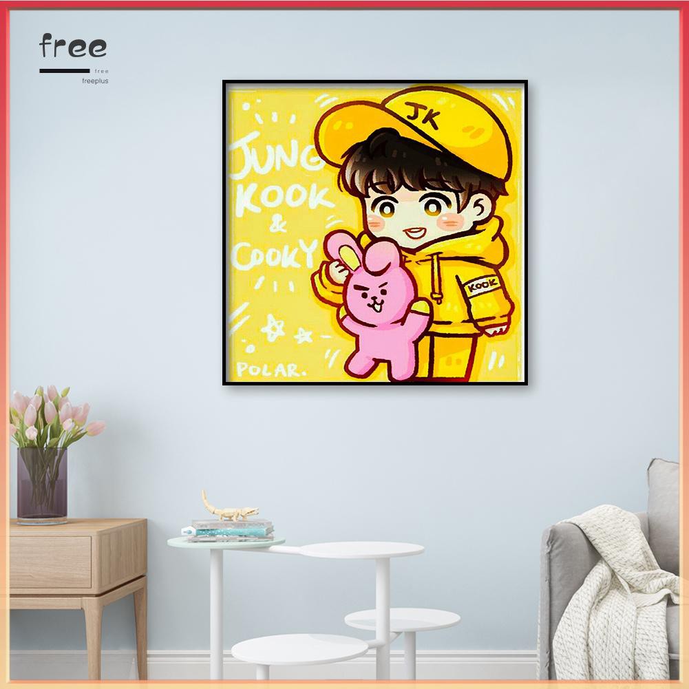 Tranh Đính Đá Tự Làm Trang Trí Nhà 5d Hình Bts | BigBuy360 - bigbuy360.vn