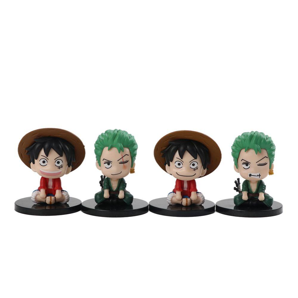Rebuy1 Mô Hình Đồ Chơi Anime Luffy Zoro Mini Bằng PVC Mẫu Mới Làm Quà Tặng Giáng Sinh Cho Bé