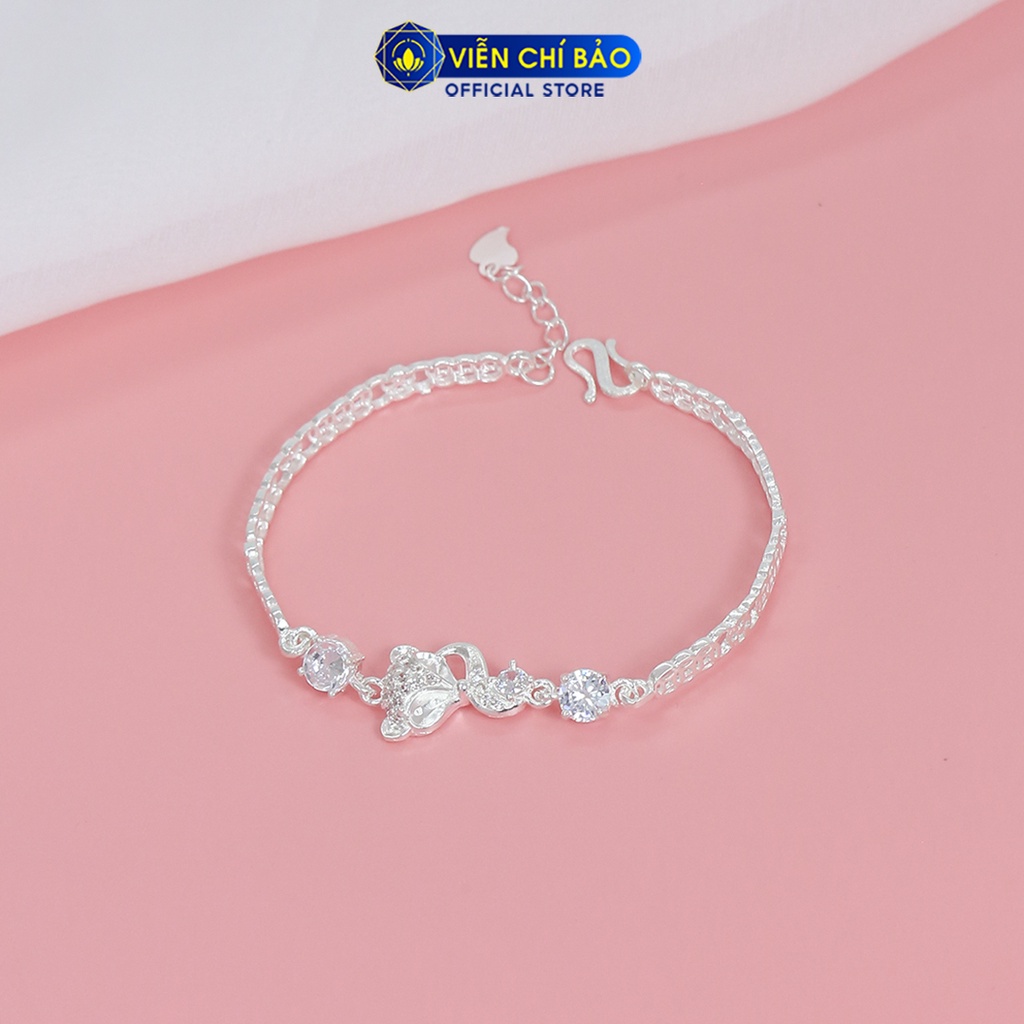 Lắc tay bạc nữ Kim tiền Cửu Vỹ Hồ Ly chất liệu bạc 925 thời trang phụ kiện trang sức nữ Viễn Chí Bảo L400494