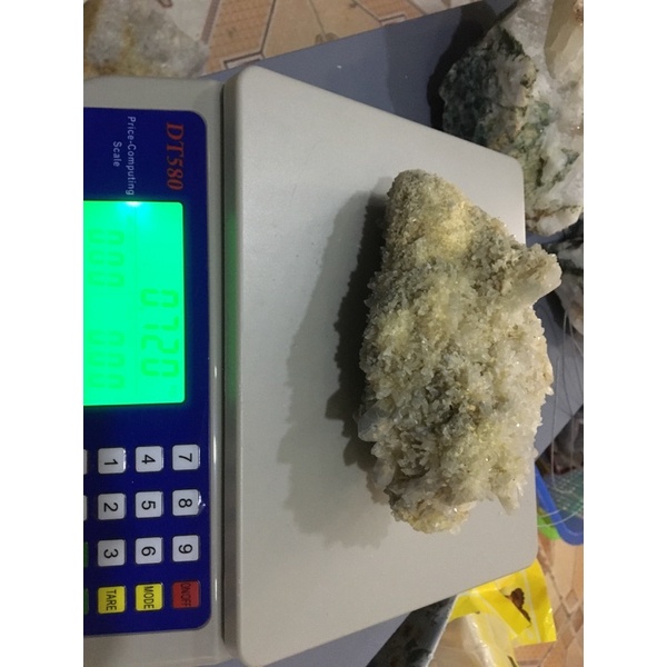 500gr Raw Clear White Quartz Crystal Cụm Đá Mầm Trắng