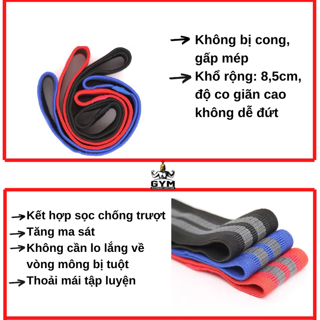 [Chính hãng Aolikes]Dây Mini Band, Kháng Lực Tập Chân Mông Đùi Siêu Bền