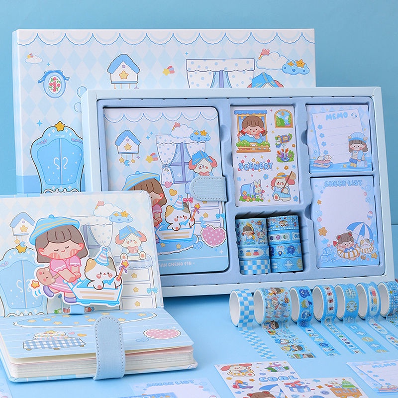 Bộ Sticker Dán Trang Trí Sổ Tay Dễ Thương Dùng Làm Quà Tặng Sinh Nhật