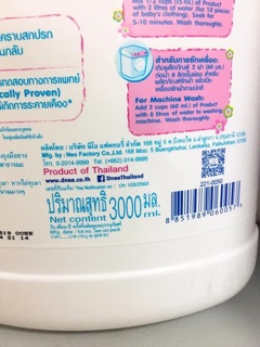 Nước giặt DNEE thái lan cho bé
