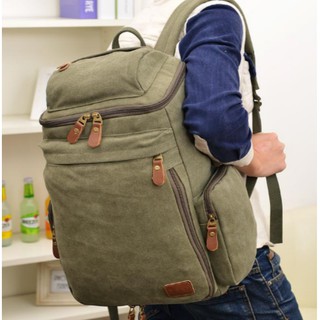 ❤️FREESHIP❤️🚛 Ba lô canvas phối da nam Đồ Da Thành Long TLG 205876