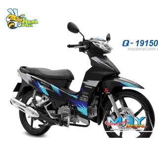 Ten rời xe wave blade 110 HKS dán xe đen