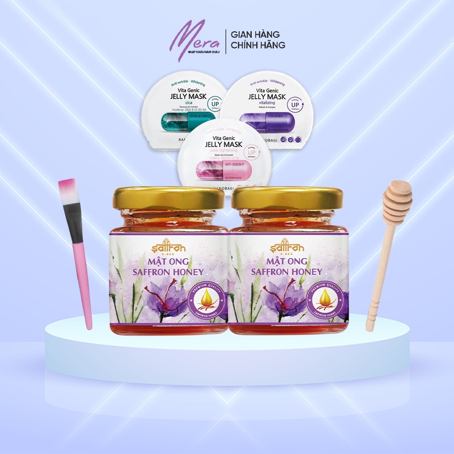 Combo dưỡng da giảm cân Saffron ngâm mật ong thương hiệu Saffron Việt Nam