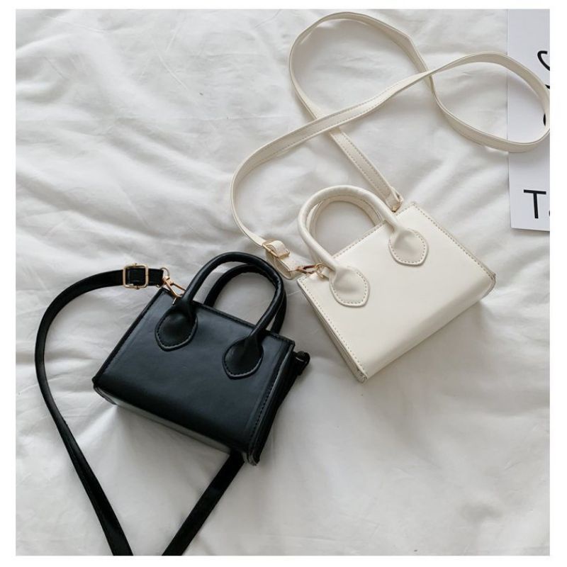 Túi xách nữ cầm tay đeo chéo mini để vừa điện thoại 18cm mã QO8