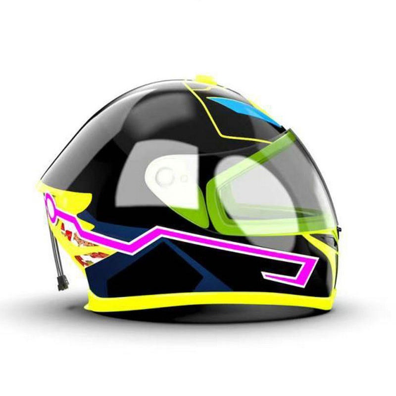 Bộ dây đèn LED KEVANLY trang trí mũ bảo hiểm xe mô tô