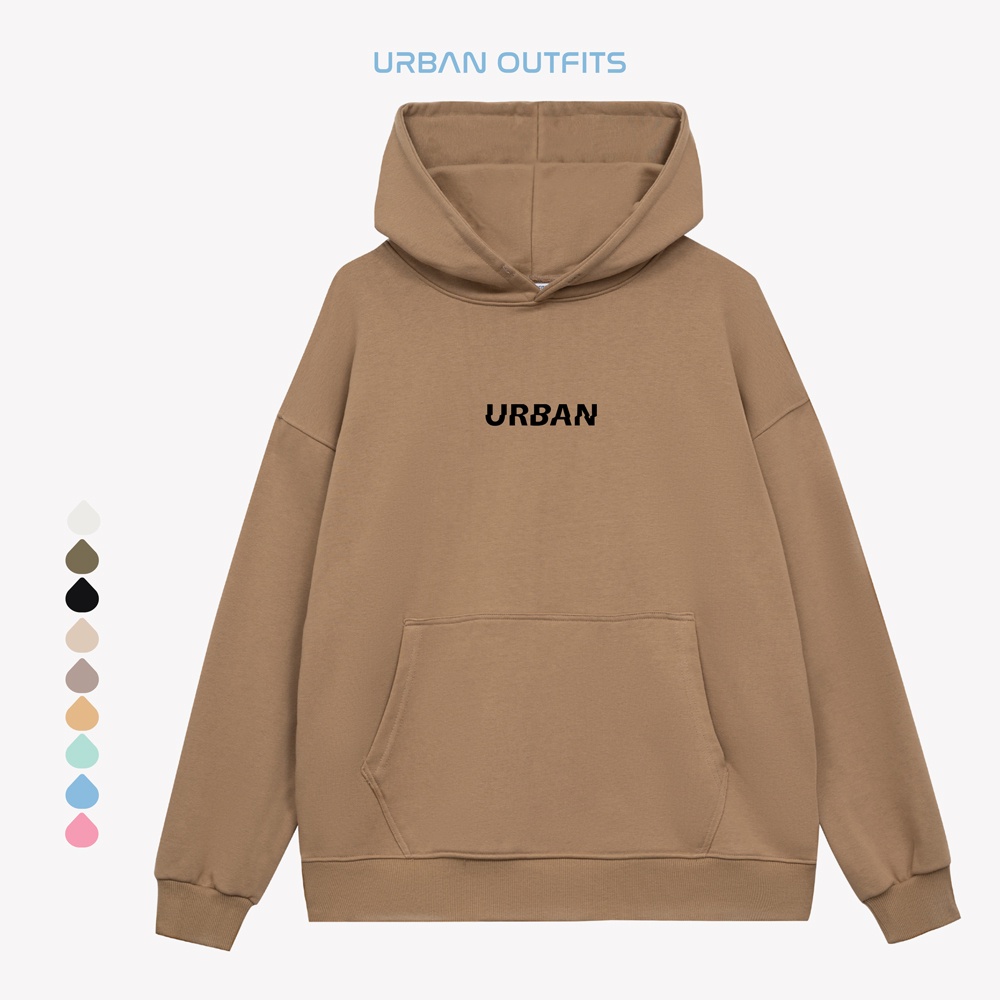 Áo Hoodie Form Rộng URBAN OUTFITS Kiểu In Hình HOO101 ver 2.0 Thun Cotton Frech Terry 350GSM Local Brand
