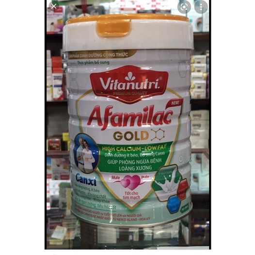 sữa afamilac canxi dành cho người lớn tuổi 900g