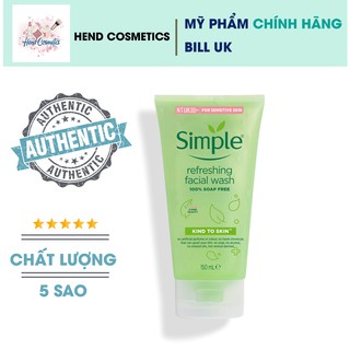 Sữa rửa mặt Simple Facial Gel Wash
