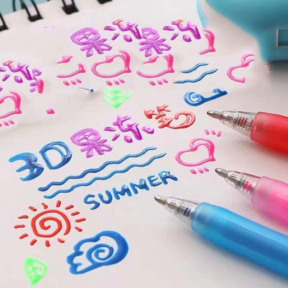 Set 12 Bút Bi Dạng Thạch Màu Sắc Dễ Thương