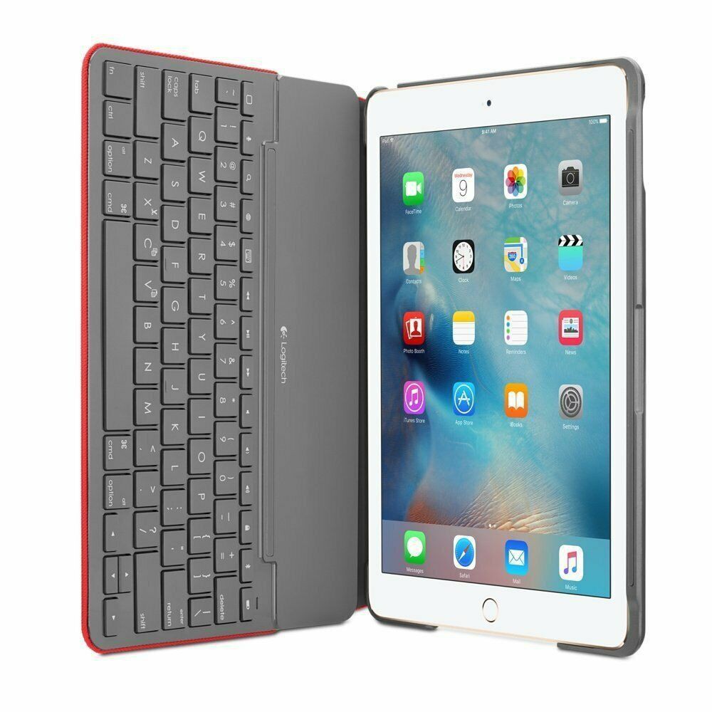 Bàn Phím Bluetooth Logitech Canvas Cho IPad Air 2 Kiêm Ốp Lưng Bảo Vệ iPad