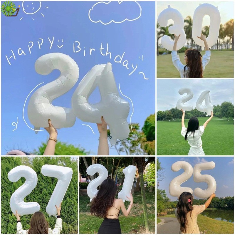 Bong Bóng CR1 Kích Thước 0-9 32 Inch Màu Trắng / Đen