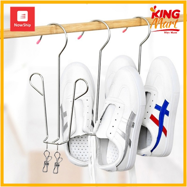 Móc Treo Phơi Giày Dép Inox Cao Cấp, Cứng Cáp, Tiện Lợi, Chống Gỉ Sét