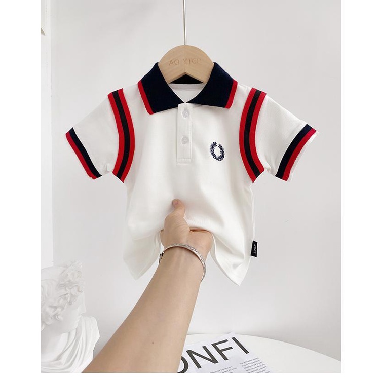 Áo polo Tay Ngắn Mùa Hè Dành Cho Bé Trai 1-3 Tuổi