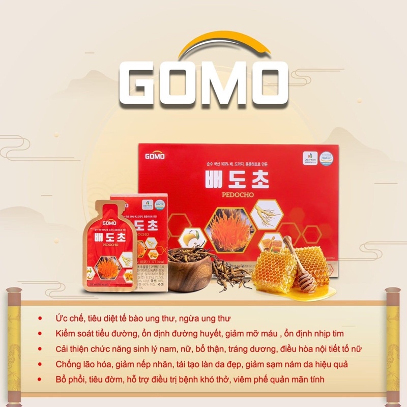 [BỔ PHỔI] Tinh Chất Đông Trùng Hạ Thảo Nội Địa Cao Cấp Hàn Quốc, Hộp 30 gói x20 ml