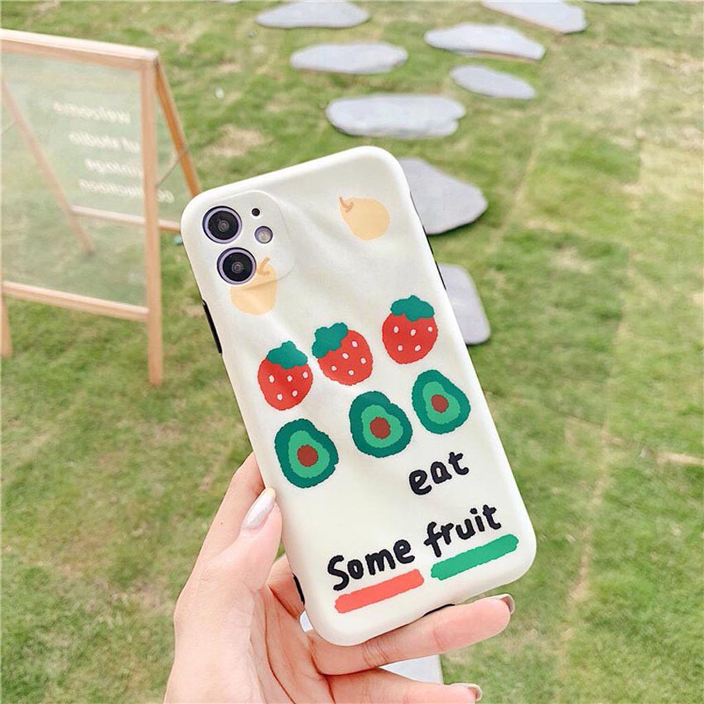 Ốp Lưng Iphone Cao Cấp Full Viền Eat Some Fruit Dành Cho Tất Cả Dòng Iphone từ 6 đến 11promax | BigBuy360 - bigbuy360.vn